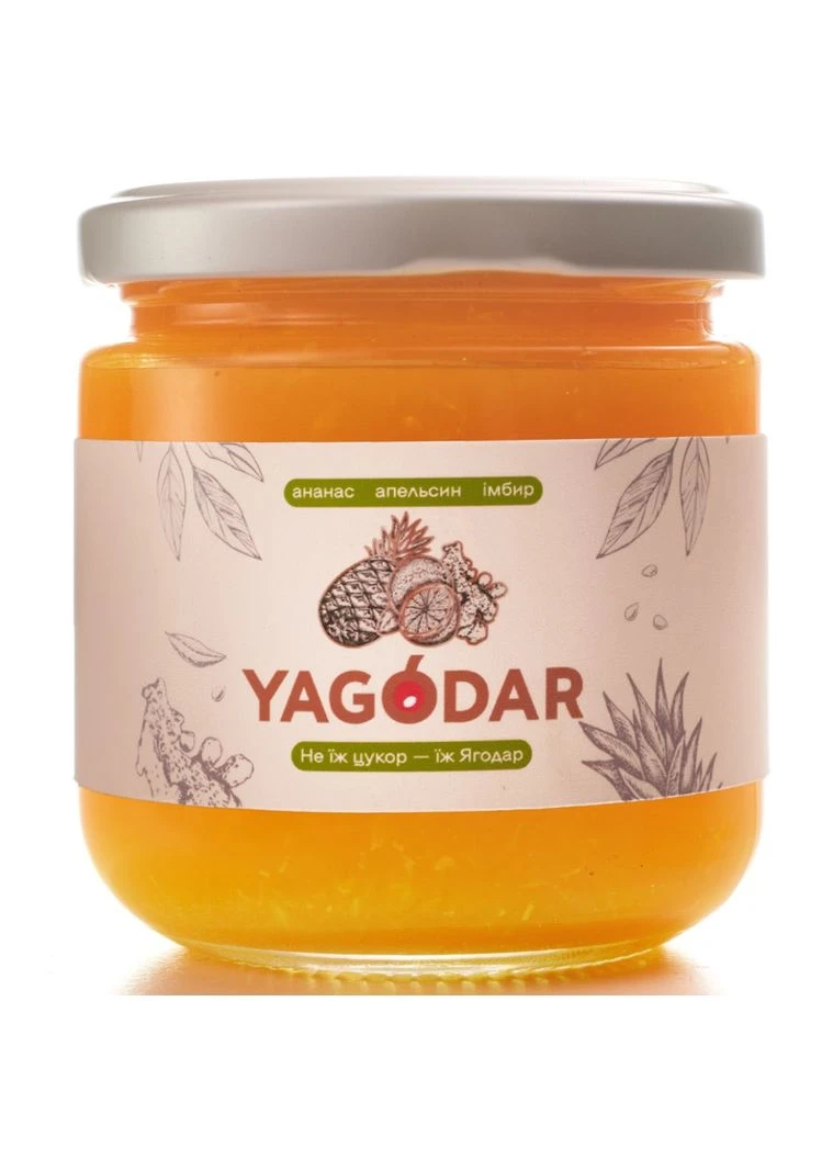 4 різні екзотичні джеми з тропічних фруктів Ягодар YAGODAR (309003972)