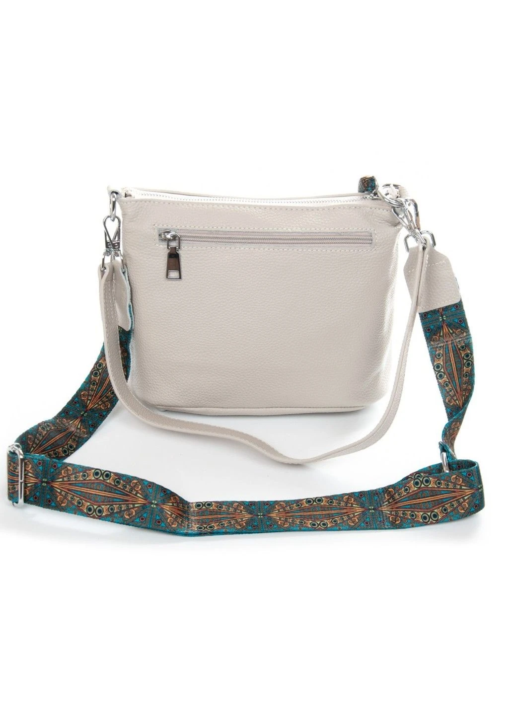 Жіноча шкіряна молодіжна сумка 99120 beige Alex Rai (333300151)