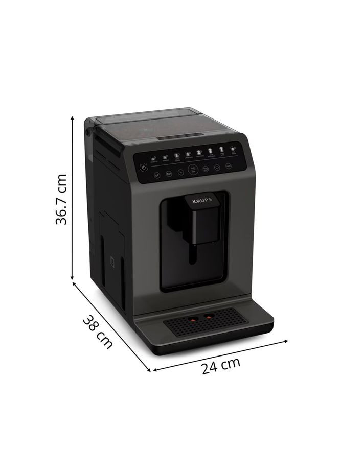 Кофемашина Evidence Classic, 2.3л, зерно, автомат.капуч, дисплей, авторецептов 8, сернор.управление, черный Krups (314781021)
