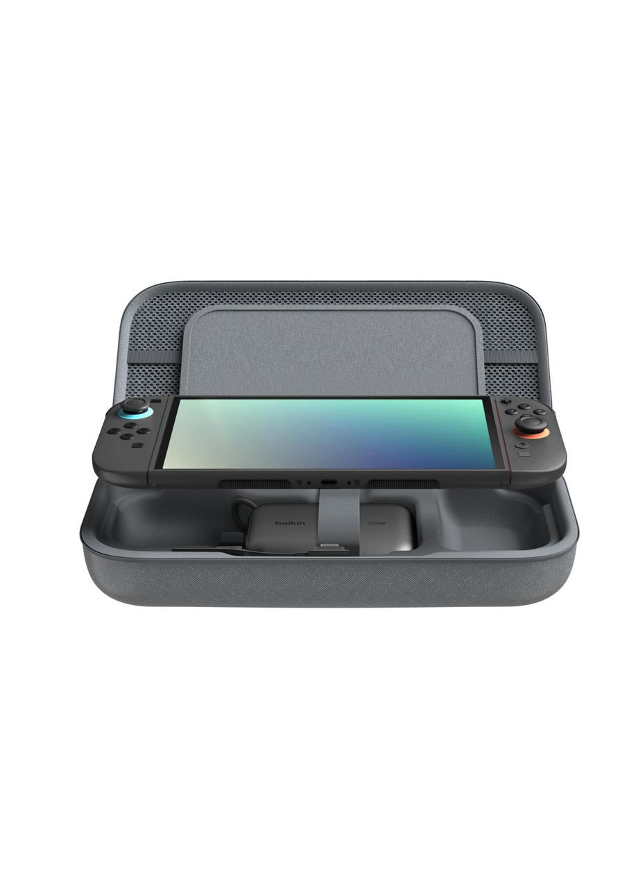Чехол с аккумулятором 10000мА·год для Nintendo Switch 2, Charcoal Belkin (360393236)