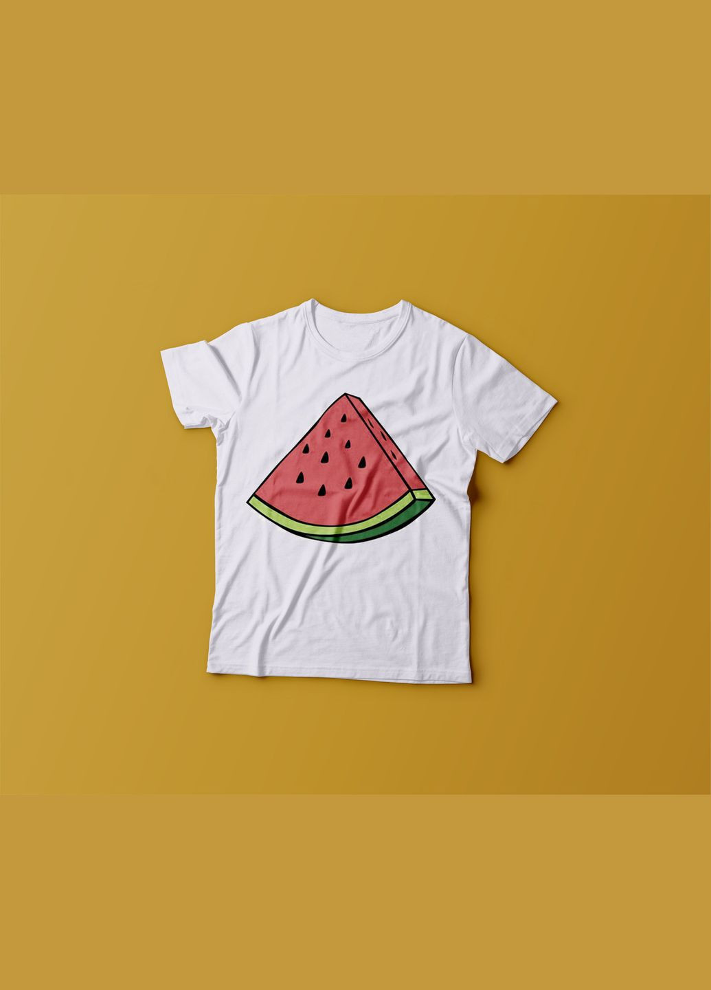 Біла демісезонна футболка youstyle watermelon 0185 Gildan