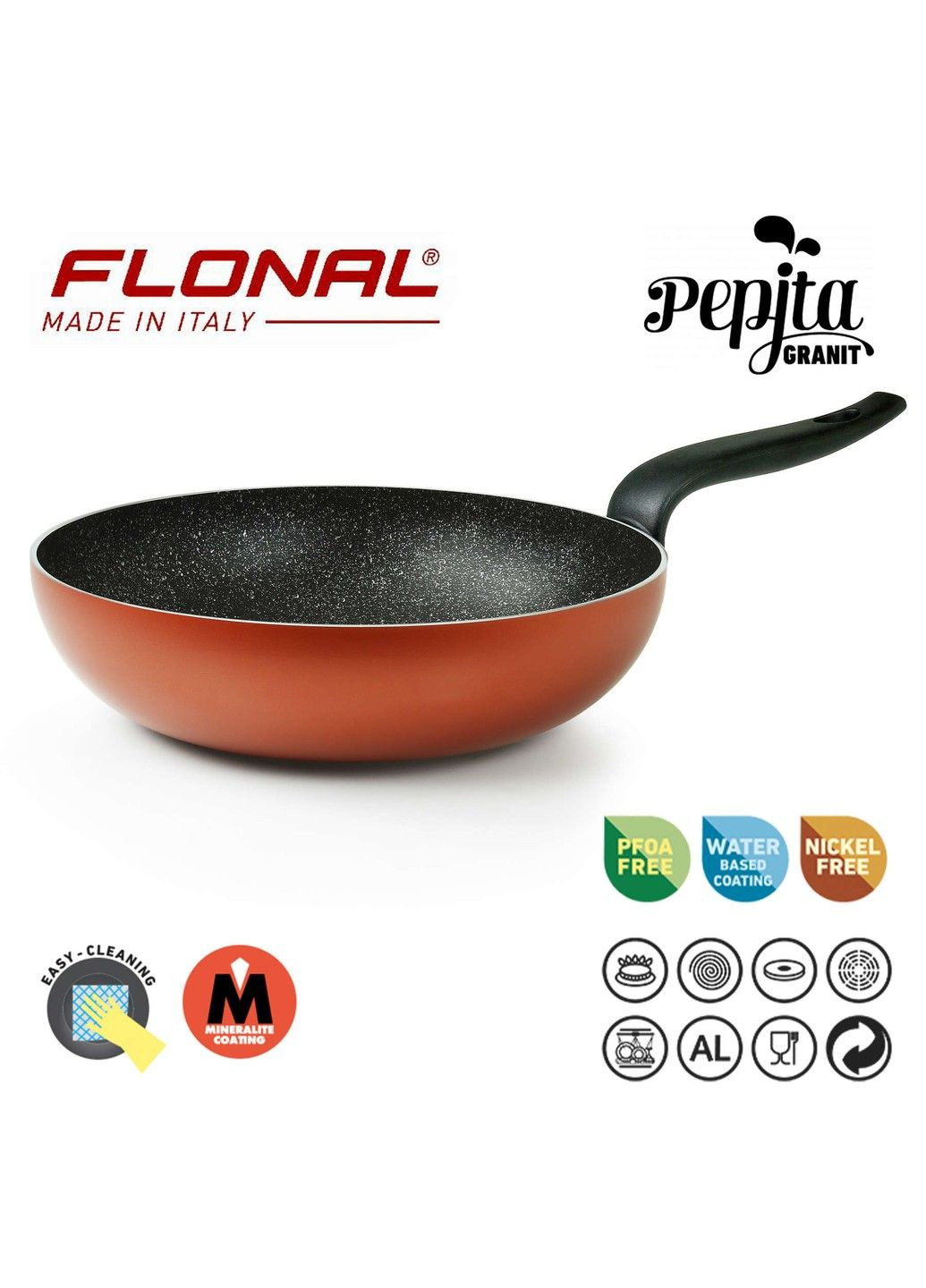 Сковорода ВОК Pepita Granit 32 см (PGFWO3250) Flonal (301221409)