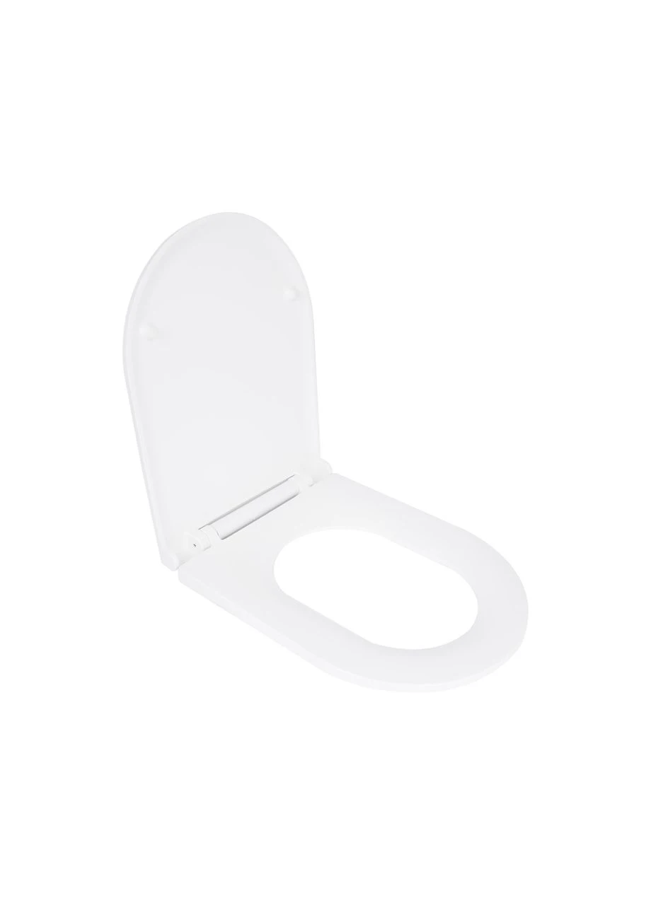 Сиденье для унитаза (Kolibri) 455×360×30 мм, White, с микролифтом Slim Duroplast, Quick Release QTST179W49488 Qtap (395708101)