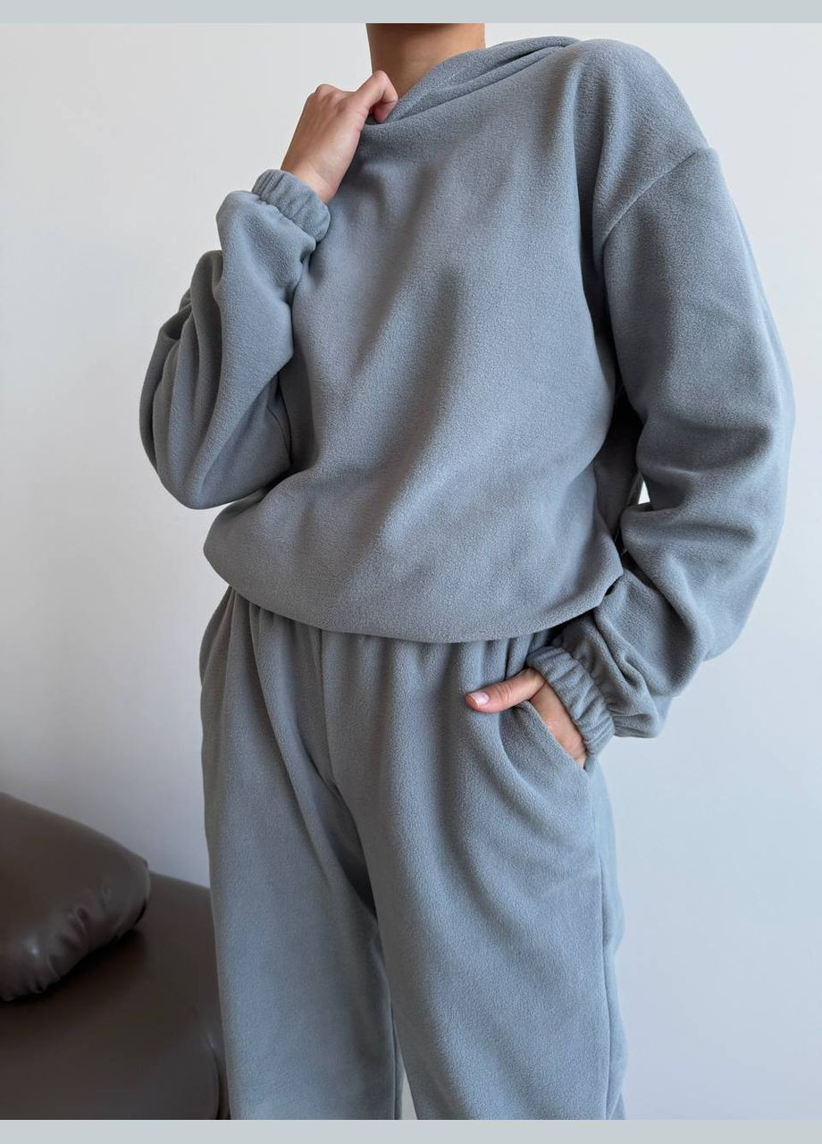 Базовий флісовий костюм з худі та джогерами Adelante (316354756)