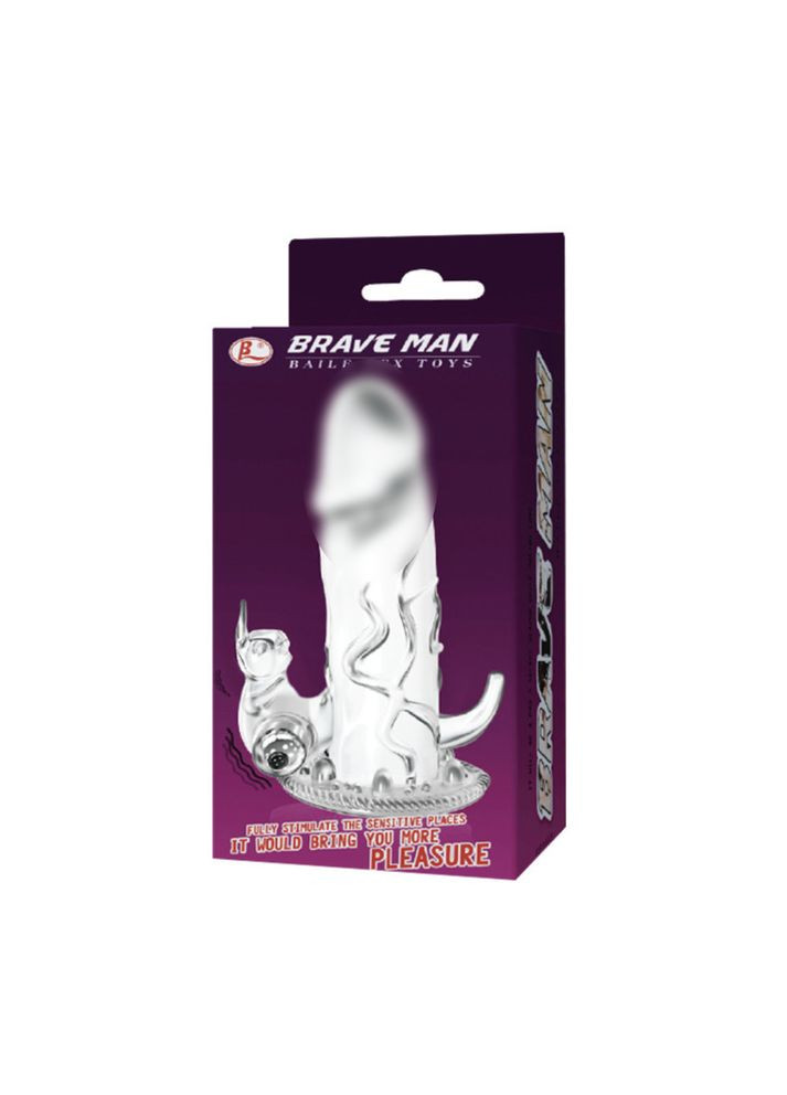 Насадка на член со стимуляцией клитора Brave Man. LyBaile (317748046)