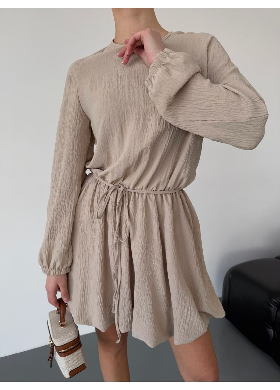 Бежева повсякденний сукня жіноча Гермес однотонна
