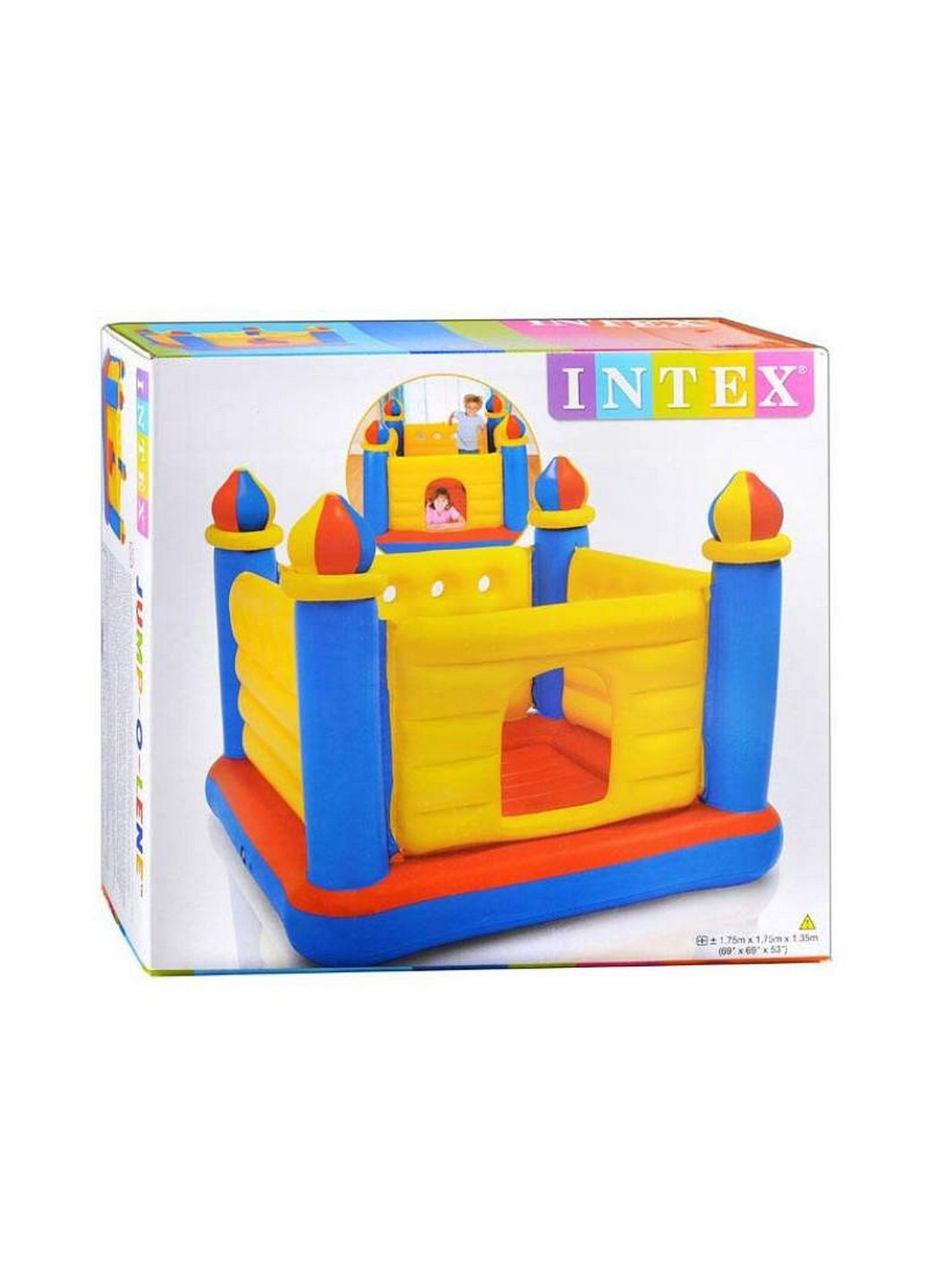 Дитячий надувний батут «замок» Intex (282593897)
