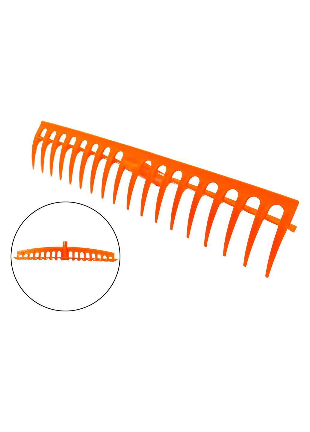 Грабли штыревые прямые BOLRGM пластиковые 575мм, 18 зубьев для работы в саду ALAN (361447287)