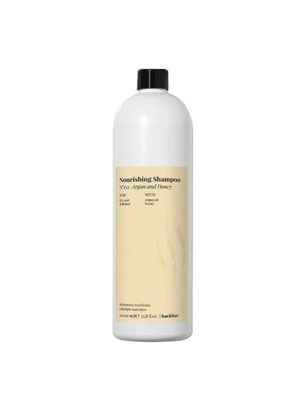 Шампунь для сухого та пошкодженого волосся Арган і мед 02 backbar Nourising Shampoo, 1000 мл FarmaVita (396343348)