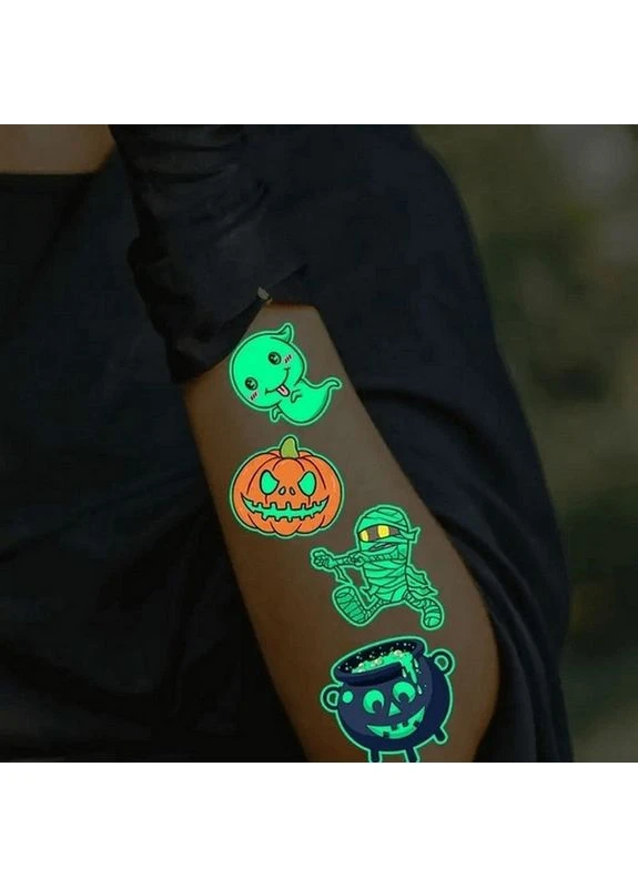 Набор Временных Тату "halloween Glow №2" Kids-tatto-halloween-g2 Seli No Brand (393178126)