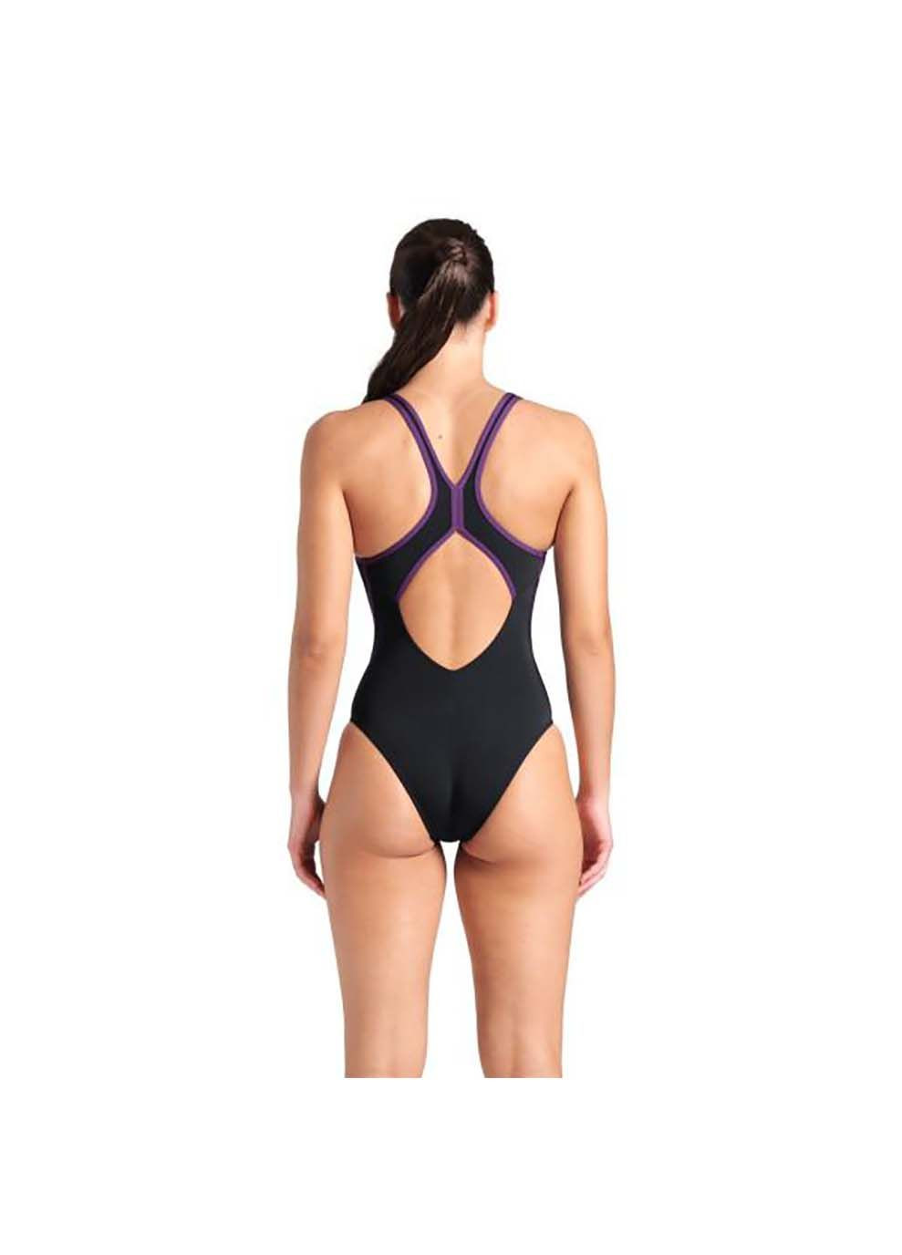 Черный демисезонный женский купальник pro_file swimsuit solid черный Arena