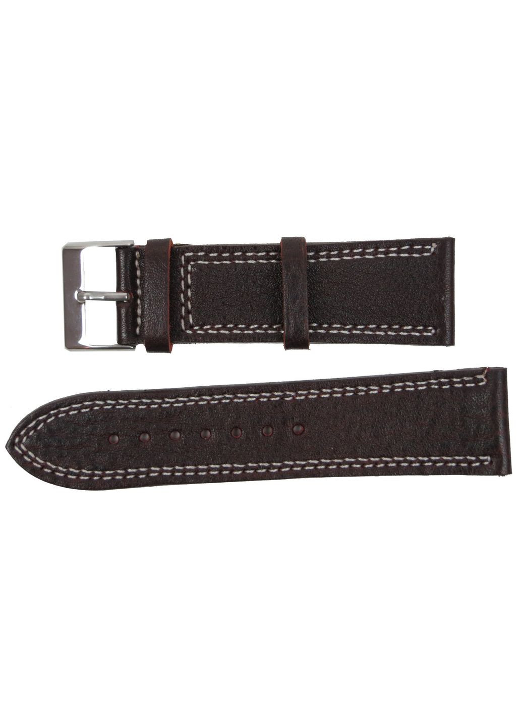 Шкіряний ремінець для годинника Ш24 мм темно-коричневий Mykhail Ikhtyar (360893430)