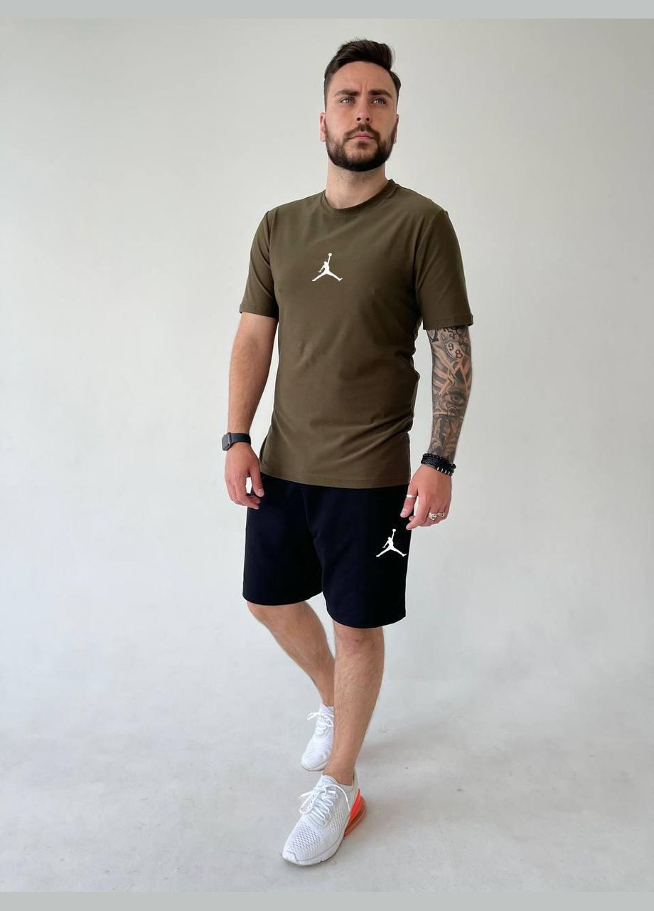 Оливковый (хаки) летний летний комплект No Brand