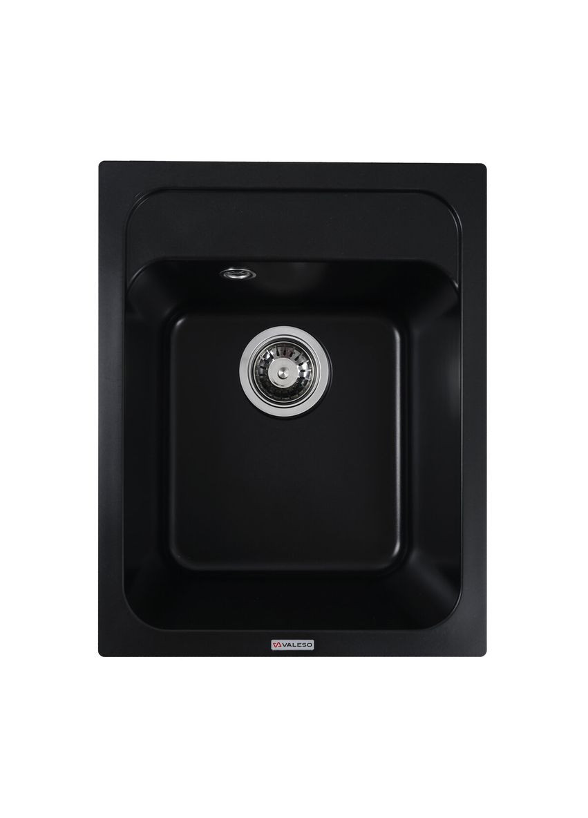 Гранітна мийка для кухні KORRADO 4050 матова Чорна Valeso (336936431)