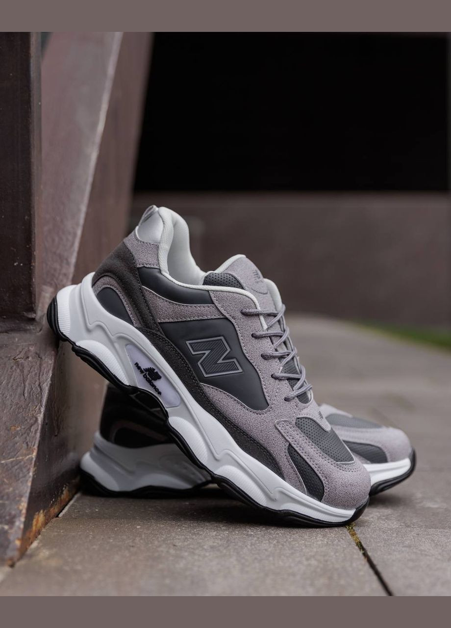 Сірі Осінні кросівки чоловічі No Brand