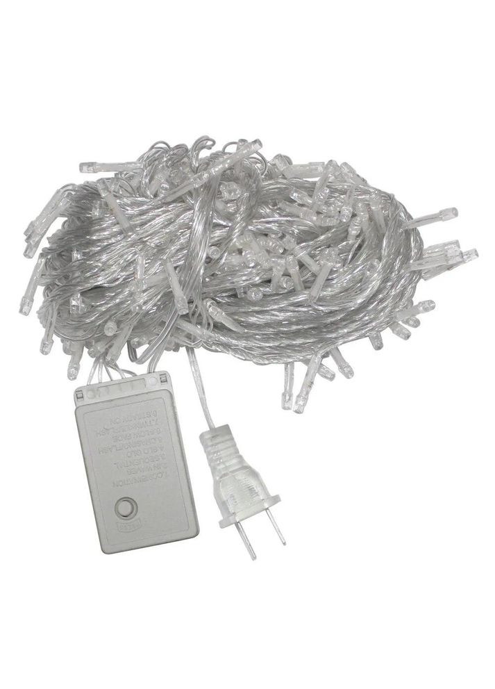 Зовнішня гірлянда 220 В В вогні Теплий білий 8 режимів 100 LED 10 м No Brand (312542388)