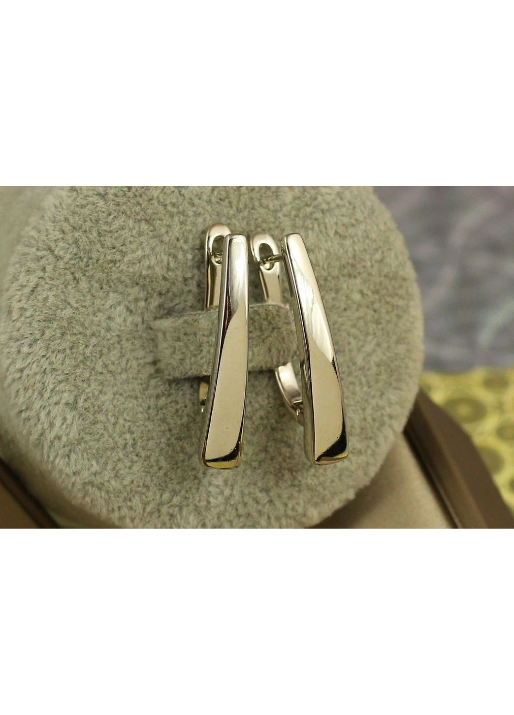 Сережки доріжки розширені внизу 3 см сріблясті love-shopping Xuping Jewelry (354657910)