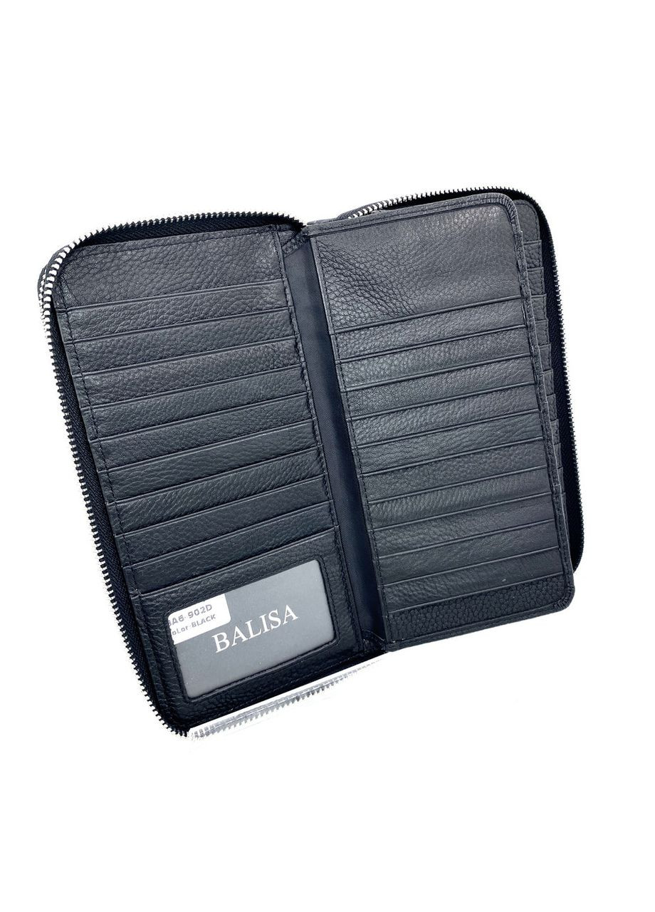 Чоловічий клатч з натуральної шкіри BA6-902D чорний 21 х 11,5 х 4 Balisa (367264053)