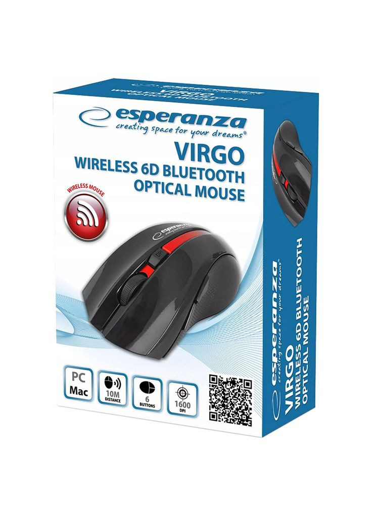 Мишка Virgo 6D Bluetooth Red (EM129R) Esperanza (297457863)