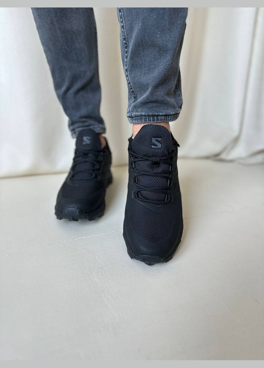 Чорні Зимовий кросівки зимові чоловічі salomon supercross 4 winter black fleece | саломон суперкрос 4 чорні з флісом No Brand