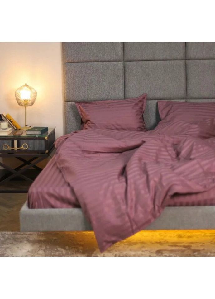 Постільна білизна сімейна Сатин Stripe 73-S 210х143х2 см Tiare (336328136)