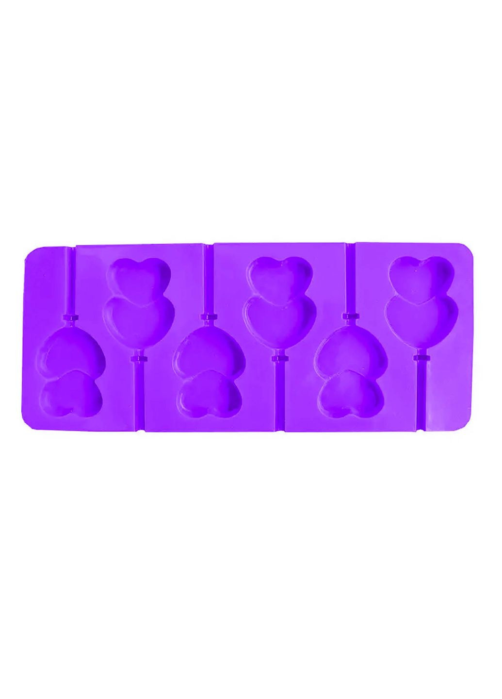 Силіконова форма для морозива і цукерок на паличці "Сердечка" Kitchen Master (338656764)