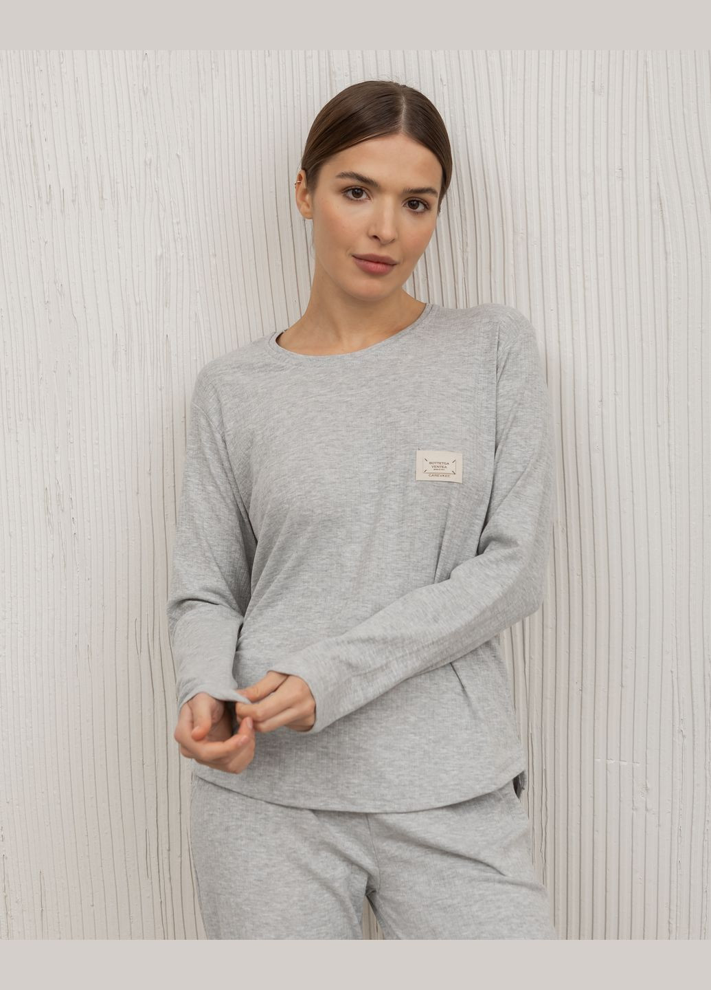 Светло-серая женский комплект со штанами Nicoletta