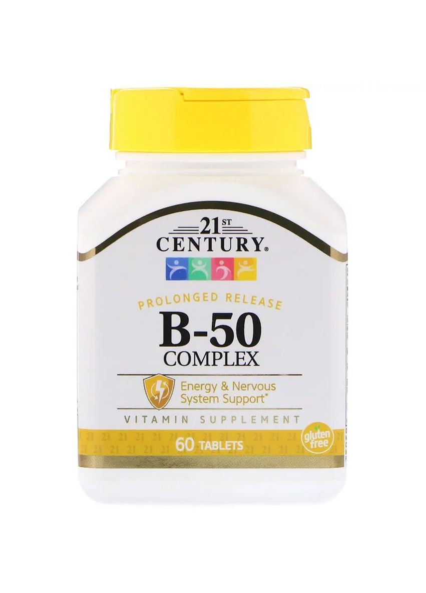 Комплекс B-50,, 60 таблеток 21st Century (326055263)