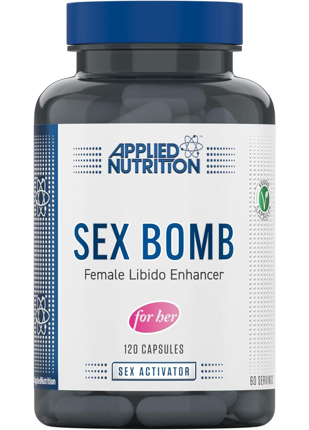 Комплекс для підтримки жіночого лібідо SEX BOMB FEMALE LIBIDO ENHANCER 120 caps Applied Nutrition (337176548)