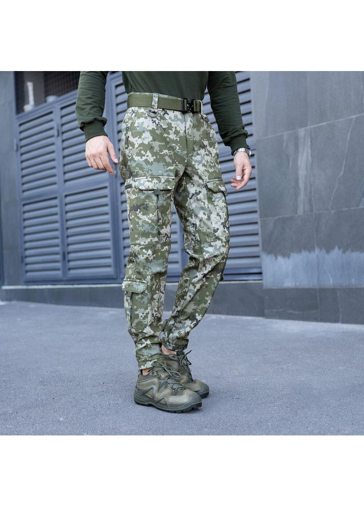 Армійські чоловічі штани Карго 9 кишень піксель No Brand (356509153)