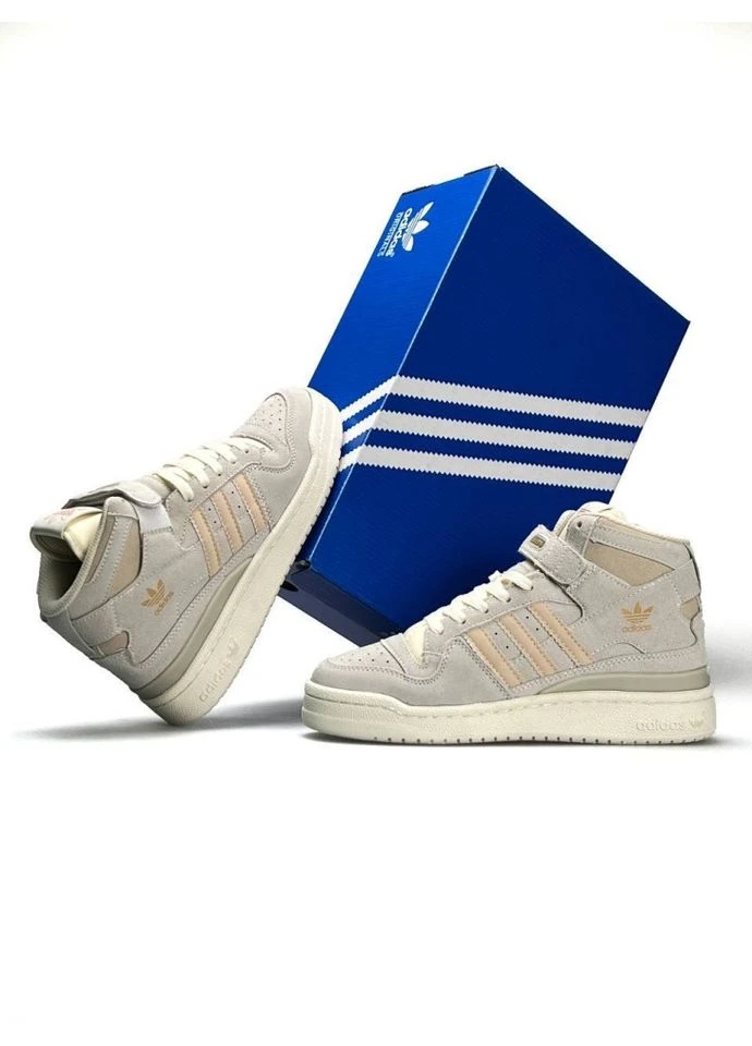 Кроссовки Originals Grey Beige (Размер ) No Brand Forum 84 Mid серо-бежевые (378647506)