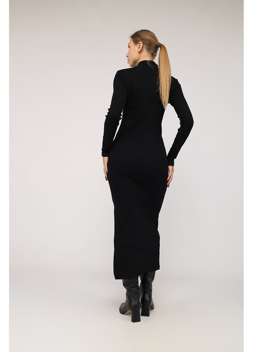 Черное платье-футляр женское цвет черный цб-00284464 Yuki