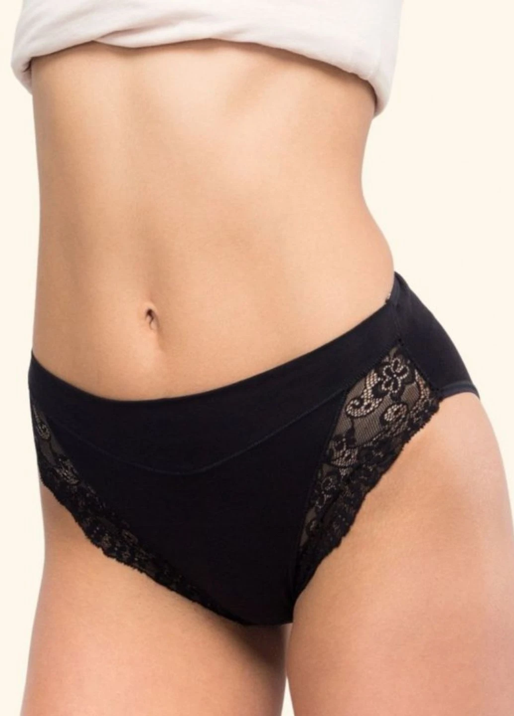 Трусики женские Emerson Lace Brief с кружевом Черный (7296) FS (324559229)