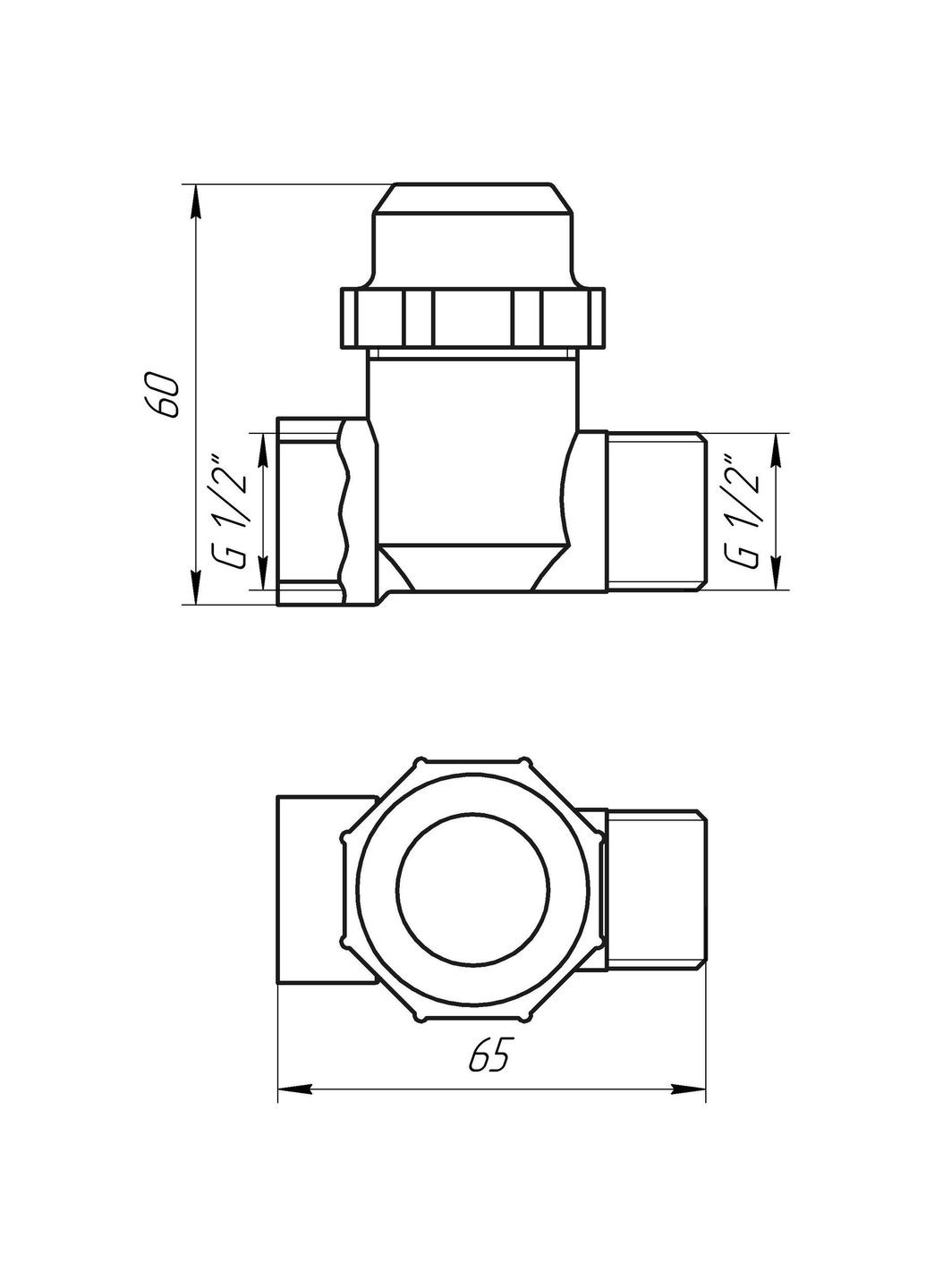 Фільтр грубого очищення 1/2″ ЗВ нікель з відстійником (8015) TD1053 Solomon (299995847)