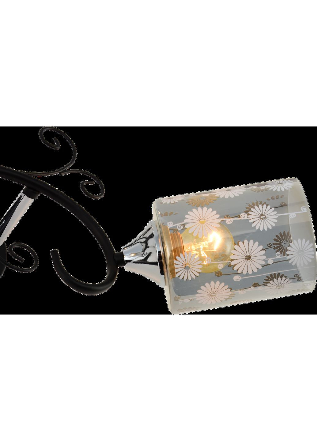 Декоративная люстра IS XA1317B/3 Черный+Хром с 3 плафонами Valeso (372505299)