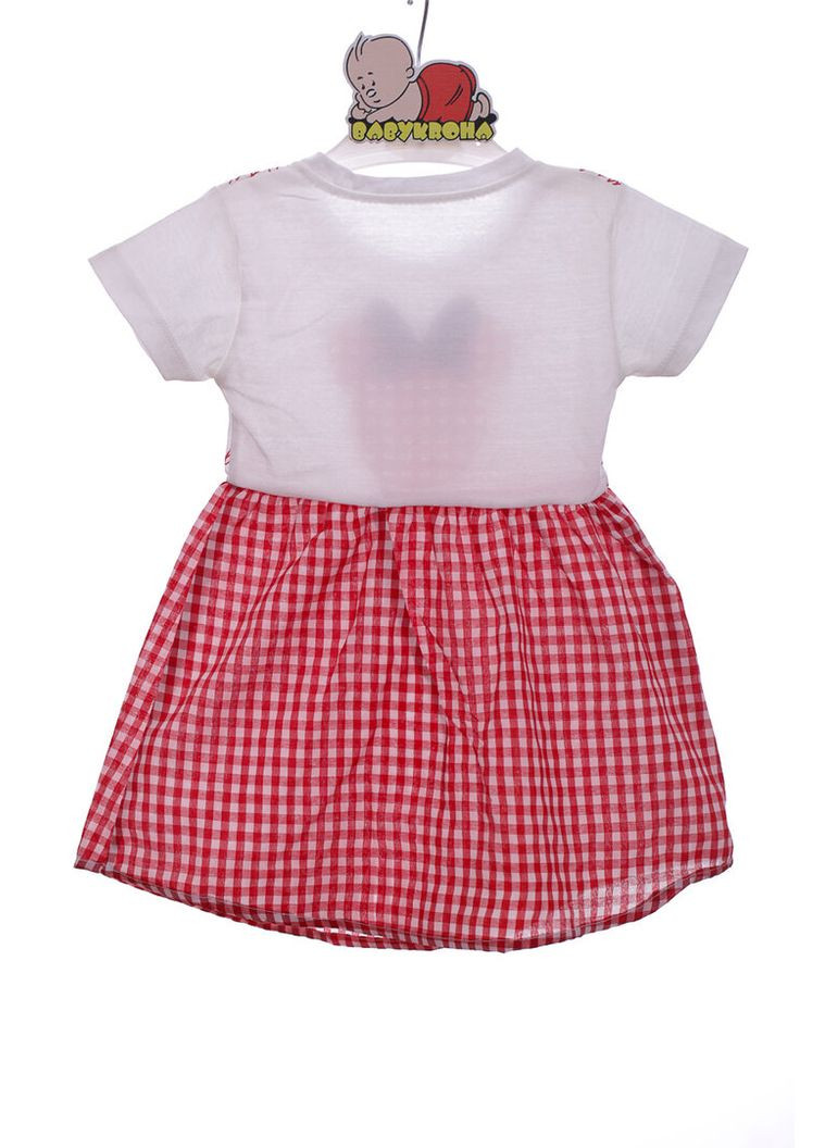 Червона сукня бавовняна для дівчинки mimix з принтом мінні червоне 104 см (44863) BABYKROHA (323469663)