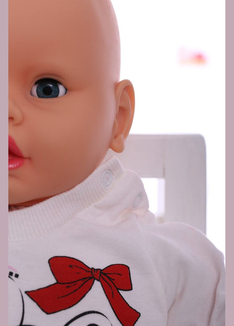 Красный зимний костюм с длинным рукавом для девочки травка с божьей коровкой красный 68 см (28273) BABYKROHA