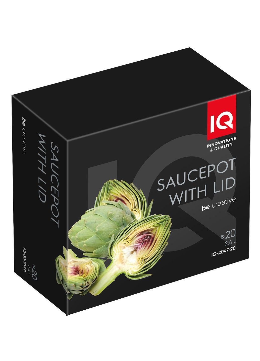 Каструля Be Creative алюмінієва 20 см (2.4 л) з кришкою (-2047-20) IQ (365274719)