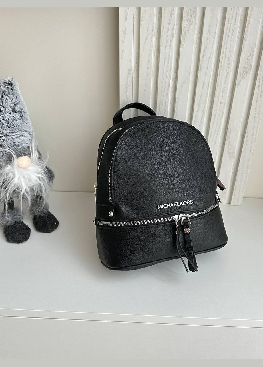 Маленький жіночий рюкзак чорний PTR No Brand (317763145)