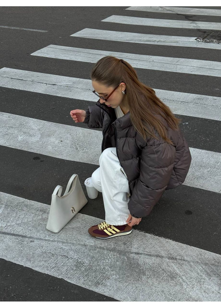 Коричнева демісезонна куртка жіноча KaraMix