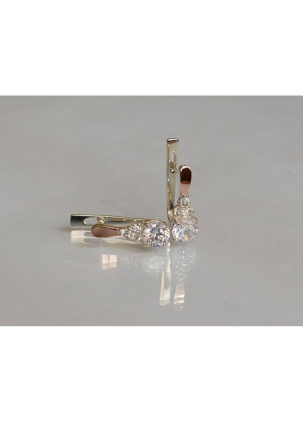 Серебряные серьги с золотом Silver Style (366813394)