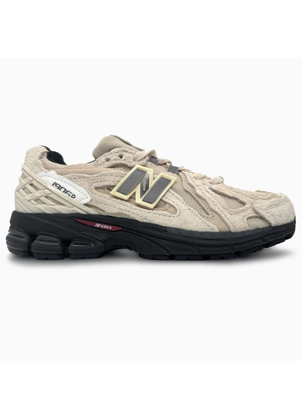 Черные демисезонные кроссовки мужские new balance 1906d black / beige нью беланс 1906d No Brand