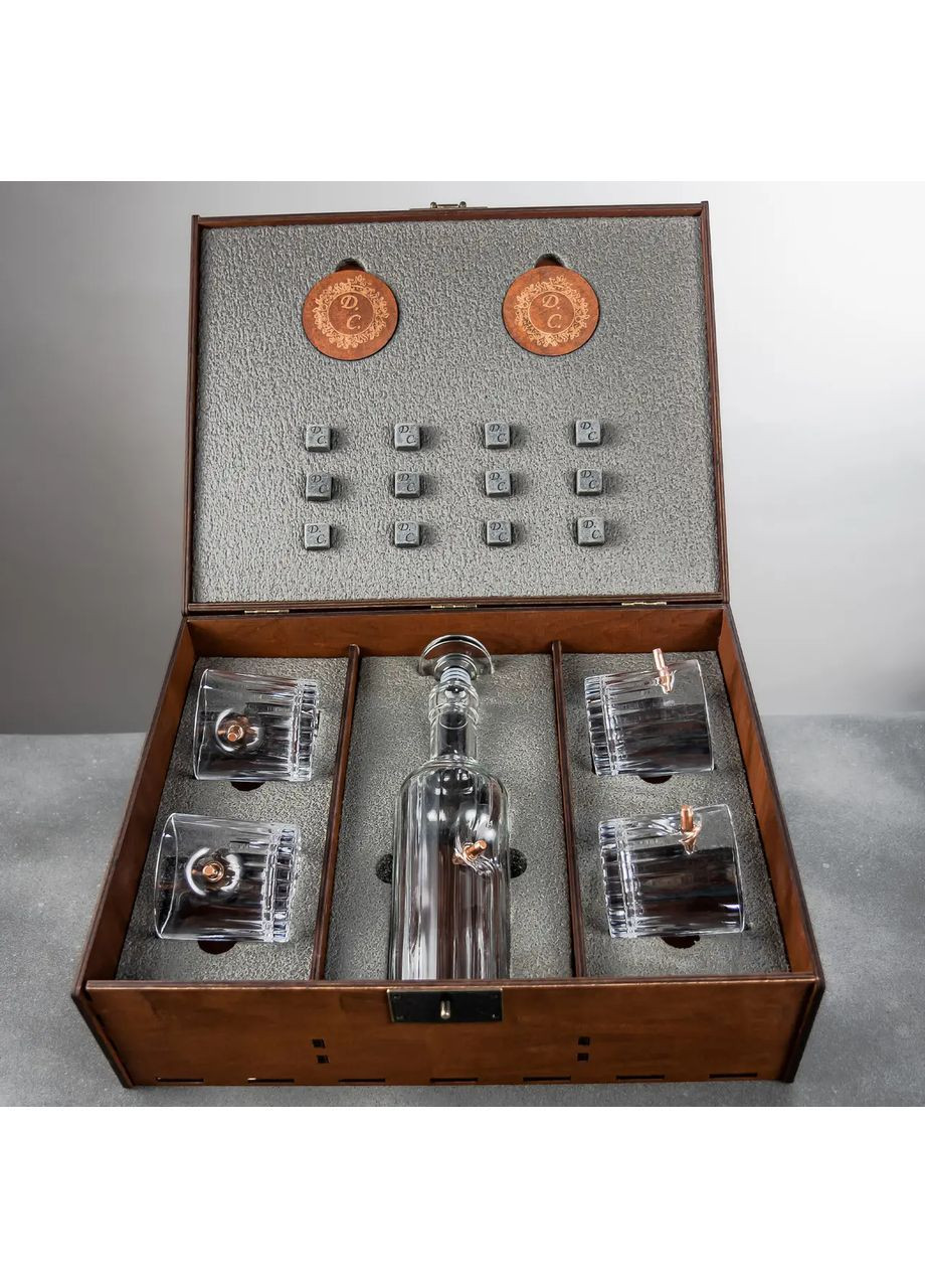 Набор стаканов с шаром, графин и виски | Подарок куму, брату, мужу, свату Handmade 225-001-016 (366889336)