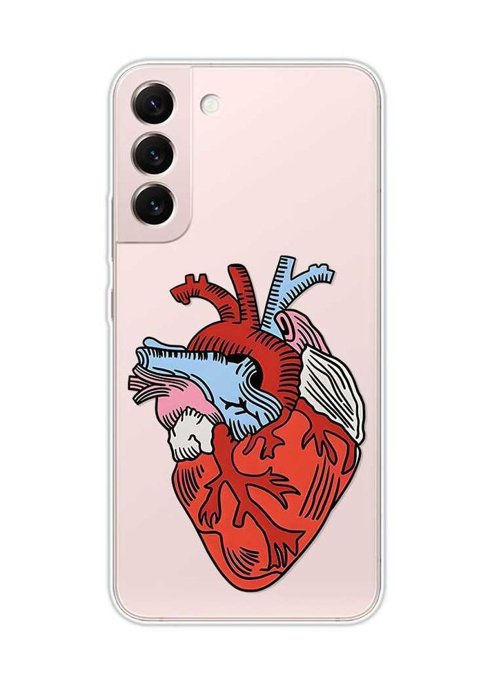 Прозорий чохол на Samsung Galaxy S22:: Серце анатомічне (принт 250) Creative (360664110)