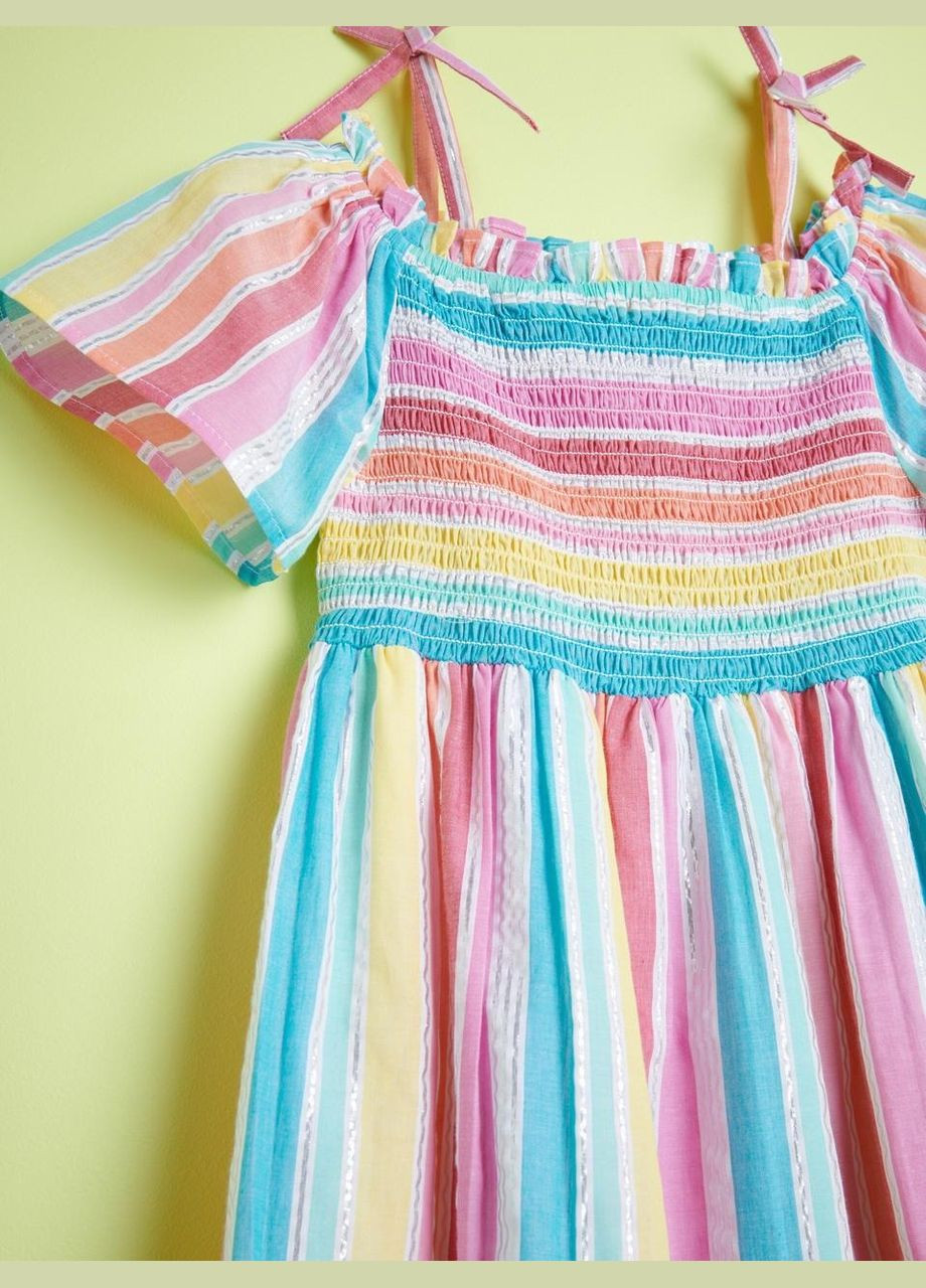 Летний сарафан для девочки 146 размер 7805e-mlc No Brand в полоску