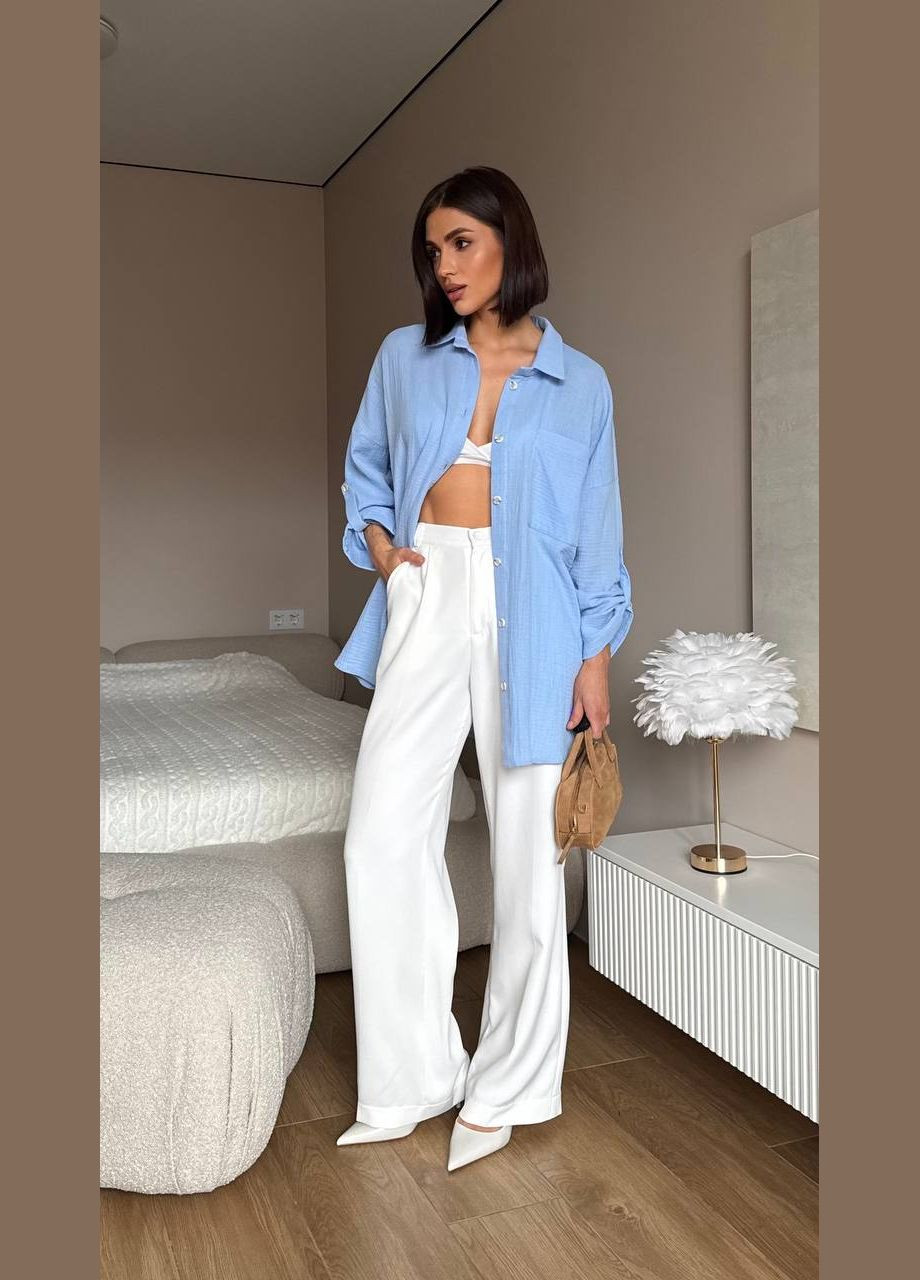 Голубой рубашка Osoblyva