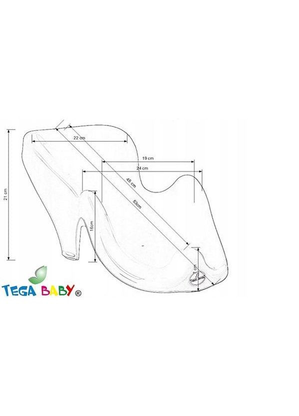Гірка дитяча для купання антиковзка METEO turquoise Tega Baby (362585363)