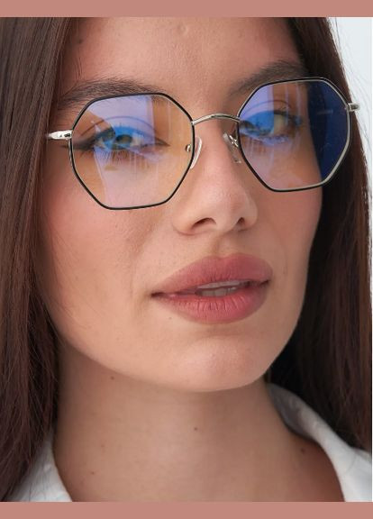 Женские очки для восьмиугольника тренд -2.50 Антиблик БлюБлокер Fabia Monti (341136737)