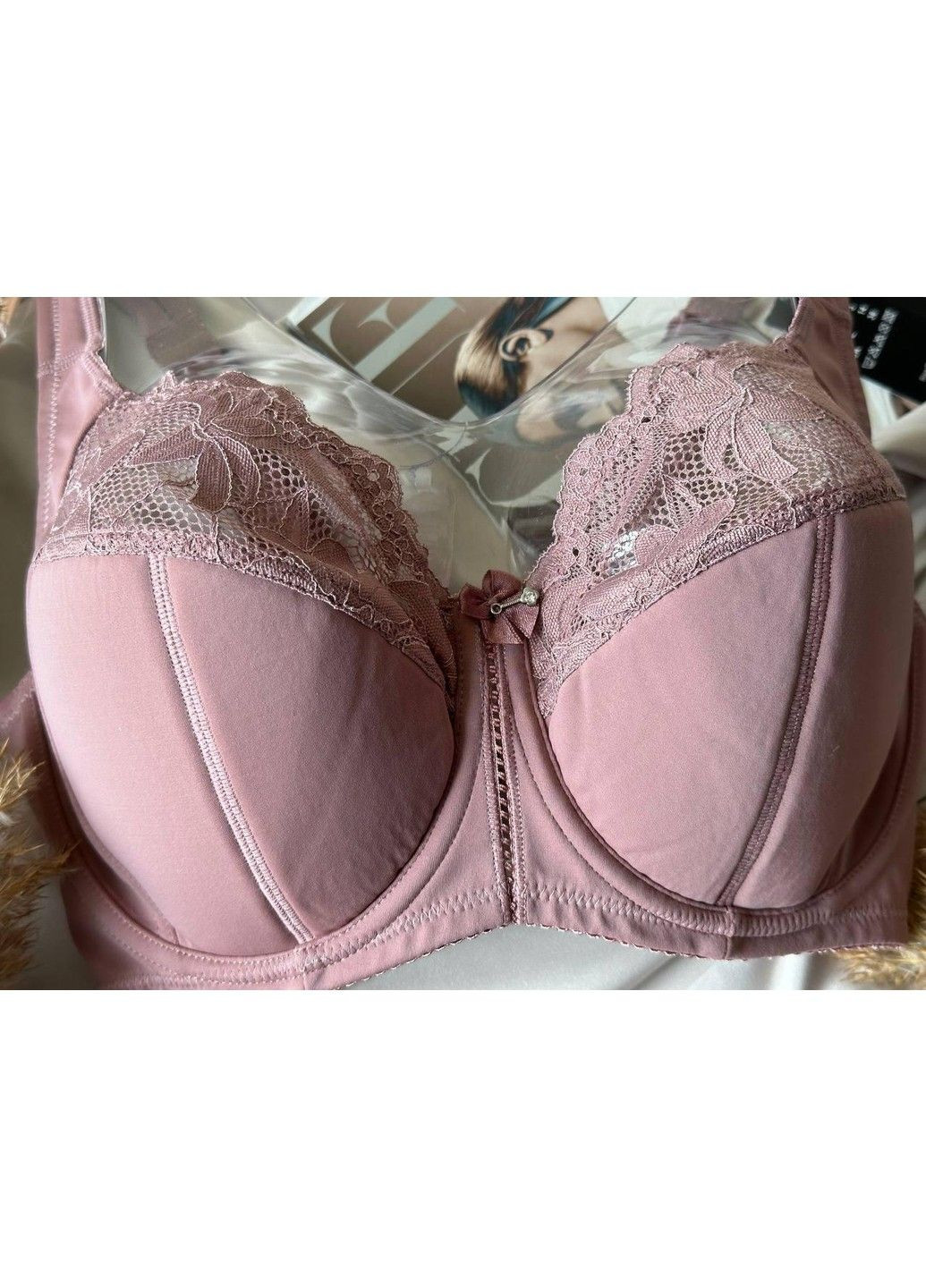 Коричневий м'який бюстгальтер великого розміру коричневий Finikin