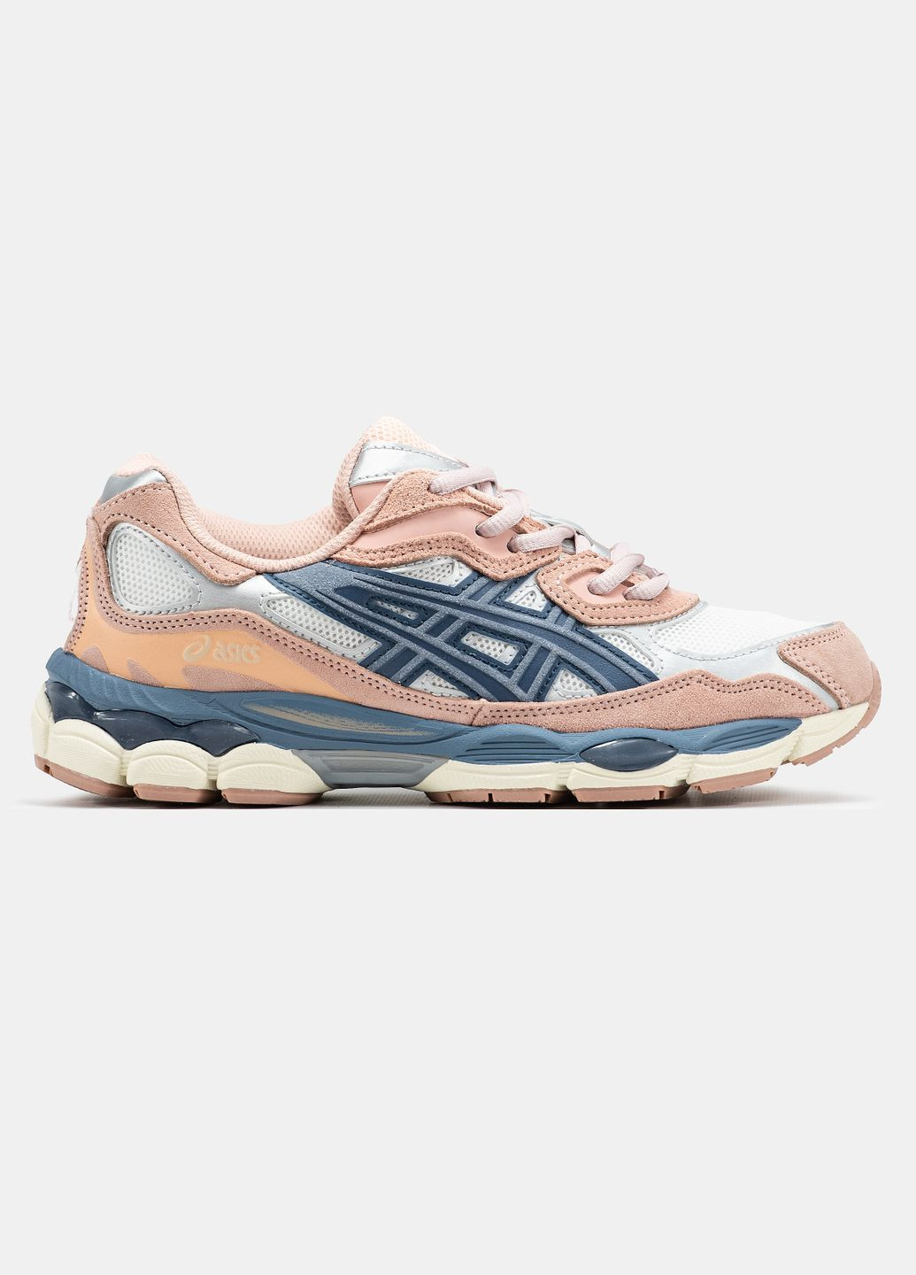 Жіночі кросівки Asics Green Grey Beige No Brand Gel-NYC рожеві демісезони (324766384)